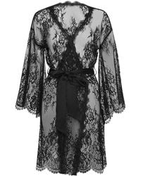 Figleaves - Gigi Galloon Lace Robe - Lyst