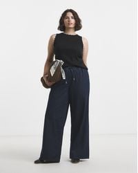 Simply Be - Pintuck Wide Leg Jogger Jeans - Lyst