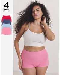 Pretty Secrets - 4 Pack Comfort Short Knickers - Lyst