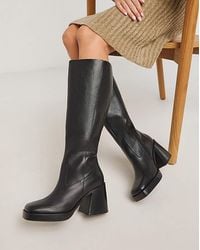 Simply Be - Knee High Platform Boots Wide Sc - Lyst