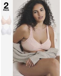 Pretty Secrets - 2 Pack New Sarah Full Cup Non Wired Bras - Lyst