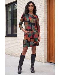 Roman - Roman Geo Print Shift Stretch Dress - Lyst