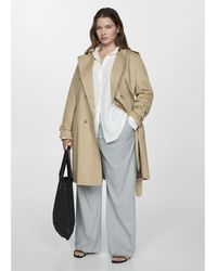 Mango - Classic Trench Coat With Belt - Lyst