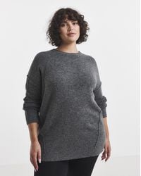 Simply Be - Exposed Seam Longline Jumper - Lyst