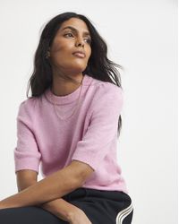 Simply Be - Puff Sleeve Knitted T-Shirt - Lyst