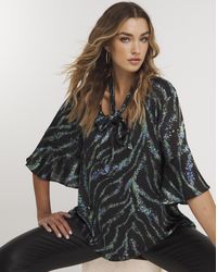 Joanna Hope - Tie Neck Blouse - Lyst