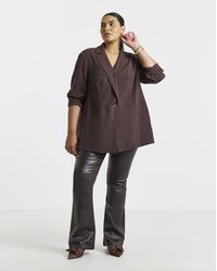 Simply Be - Coated Weekender Flare Jeggings - Lyst