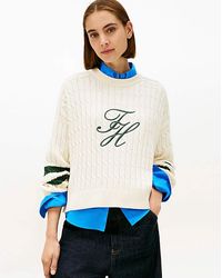 Tommy Hilfiger - Textured Graphic Sweater - Lyst