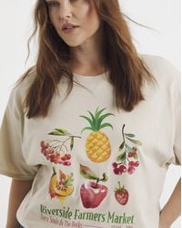 Simply Be - Sbe Farmers Market Fruit Slogan T-Shirt - Lyst
