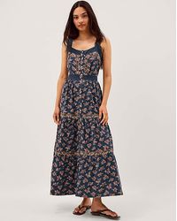 Monsoon - Polly Print Jersey Midi Dress - Lyst
