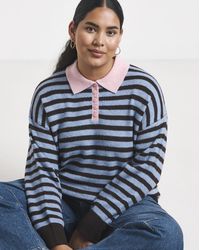 Simply Be - Stripe Sponge Polo - Lyst