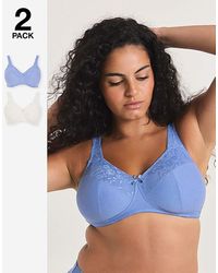 Pretty Secrets - 2 Pack New Sarah Full Cup Non Wired Bras - Lyst