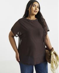 Simply Be - Mesh Tank Top - Lyst