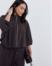 Simply Be - Chocolate Funnel Neck Top - Lyst