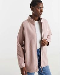 JD Williams - Fleece Longline Zip Through - Lyst
