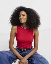 Simply Be - Scallop Edge Tank - Lyst