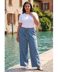Roman Curve - Tie Waist Pocket Trouser - Lyst