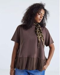 Simply Be - Tee With Woven Back - Lyst
