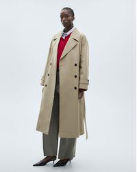 Mango - Oversized Trenchcoat - Lyst