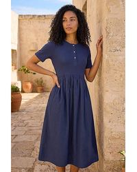 Roman - Roman Buttoned Pocket Stretch Midi Dress - Lyst