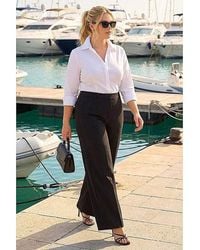 Roman Curve - Wide Leg Tailored Trouser - Lyst