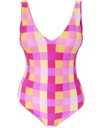 Simply Be - Reversible Plunge Swimsuit - Lyst