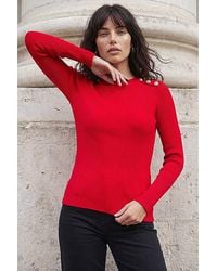 Roman - Roman Button Detail Knit Jumper - Lyst