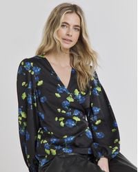 Joanna Hope - Floral Satin Wrap Blouse - Lyst