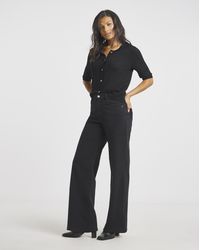 Simply Be - Fleece Lined Cosy Wide Leg Jeans - Lyst