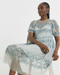 Maya Curve - Sequin Midi Dress - Lyst
