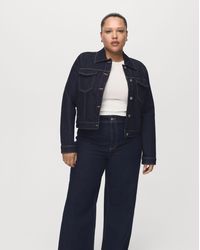 Mango - High Waisted Culotte Jean - Lyst
