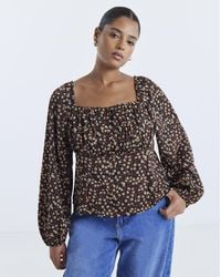 Simply Be - Blouson Sleeve Blouse - Lyst