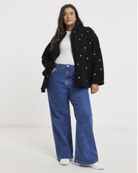 Simply Be - Embroidered Teddy Sweatshirt - Lyst