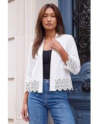 Roman - Roman Crepe Cut Out Jacket - Lyst