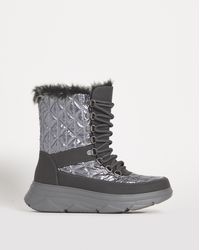 JD Williams - Lace Front Snow Boots E Fit - Lyst