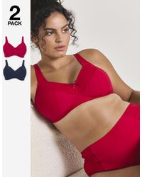 Pretty Secrets - 2 Pack New Sarah Full Cup Non Wired Bras - Lyst