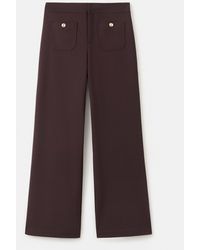 Mango - Wide Leg Trouser Button Detail - Lyst
