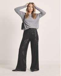 Simply Be - Sequin Wide Leg Trousers - Lyst