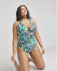 Simply Be - Tummy Control Swimsuit - Lyst