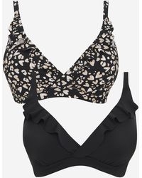 Simply Be - Value 2 Pack Bikini Tops - Lyst