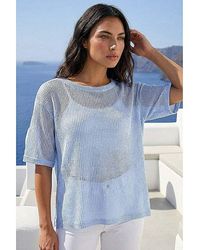 Roman - Roman Oversized Textured Stretch Top - Lyst