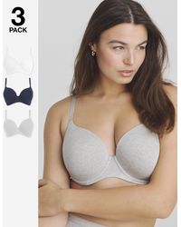 Pretty Secrets - 3 Pack Cotton T-Shirt Bras - Lyst