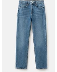 Mango - Medium Rise Straight Jean - Lyst