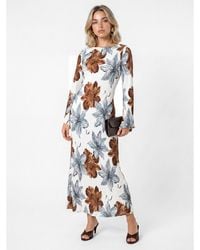 Lovedrobe - Floral Print Plisse Dress - Lyst
