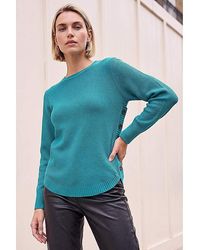 Roman - Roman Textured Curved Hem Jumper - Lyst