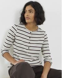 Simply Be - Stripe Henley Ls - Lyst
