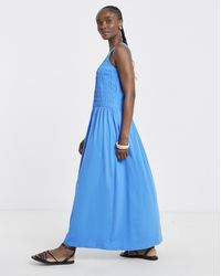Simply Be - Shirred Jersey Maxi Dress - Lyst
