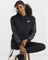 PUMA - Essential Animal Print Hoodie - Lyst
