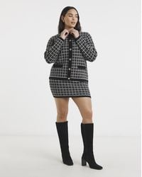 Simply Be - Boucle Knitted Mini Skirt Co-Ord - Lyst