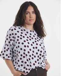 Simply Be - Printed Kimono Sleeve T-Shirt - Lyst